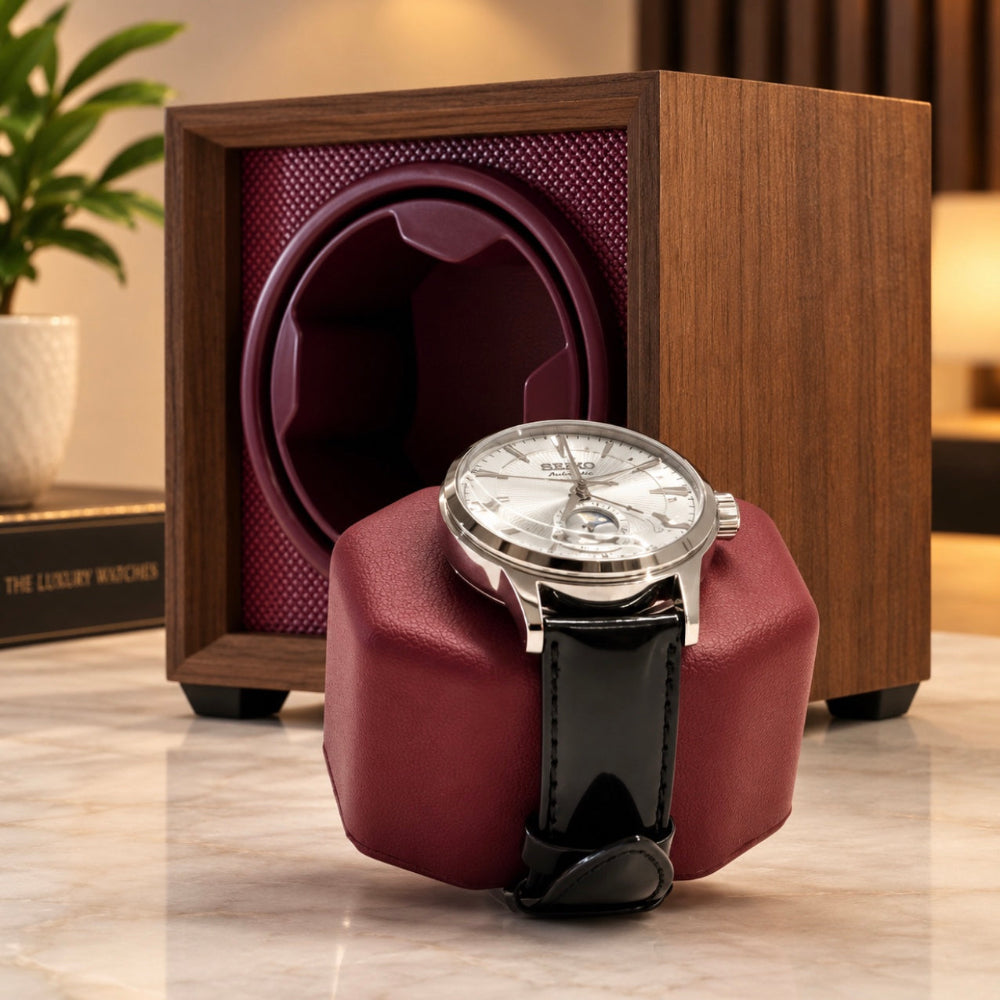 Remontoir à Montre Automatique – Cube Bordeaux™